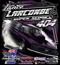 Load image into Gallery viewer, Lance Larcombe - Australia #1 - Super Sedan - Two Position Print Tee Shirt