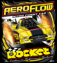 Load image into Gallery viewer, Aeroflow Nitro Funnycar - yellow - Two Position Print Tee Shirt