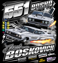 Load image into Gallery viewer, Bosko Racing - Josh Boskovich - Two Car Design - Hoodie
