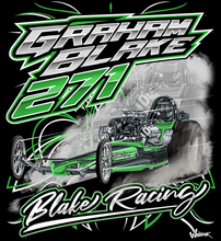 Load image into Gallery viewer, Graham Blake - Front Engine Dragster - Two Position Print Tee Shirt
