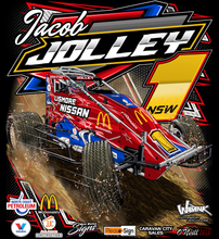 Load image into Gallery viewer, Jacob Jolley Racing 2024 Design - Two Position Print Tee Shirt