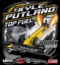 Load image into Gallery viewer, Kyle Putland Racing TOP FUEL - Two Position Print Tee Shirt