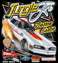 Load image into Gallery viewer, Darren Carter - Jungle Jim - Nostalgia Funny Car - Two Position Print Tee Shirt