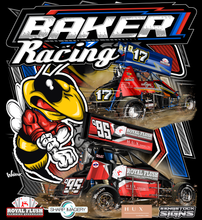 Load image into Gallery viewer, Allan Baker - Baker Racing - Microsprint - Two Position Print Tee Shirt