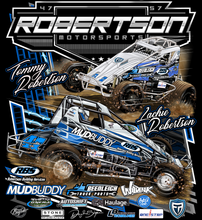Load image into Gallery viewer, Robertson Motorsport - Wingless Sprints - Two Position Print Tee Shirt