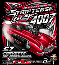 Load image into Gallery viewer, Jack Danaher Motorsport - Striptease Racing - Top Door Slammer - Two Position Print Tee Shirt
