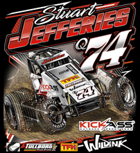 Load image into Gallery viewer, Stuart Jeffries - Wingless Sprint - Two Position Print Tee Shirt