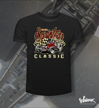 Load image into Gallery viewer, Black tee shirt with red original sprintcar