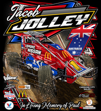 Load image into Gallery viewer, Jacob Jolley Racing Australia #1 Wingless Sprint - Two Position Print Tee Shirt
