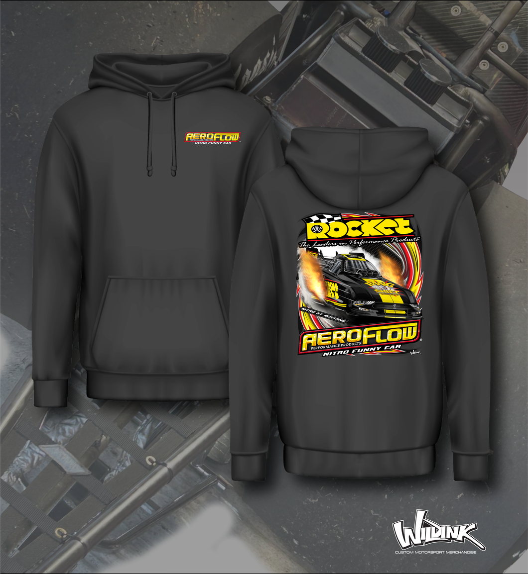 Aeroflow Nitro Funnycar - Black - Hoodie