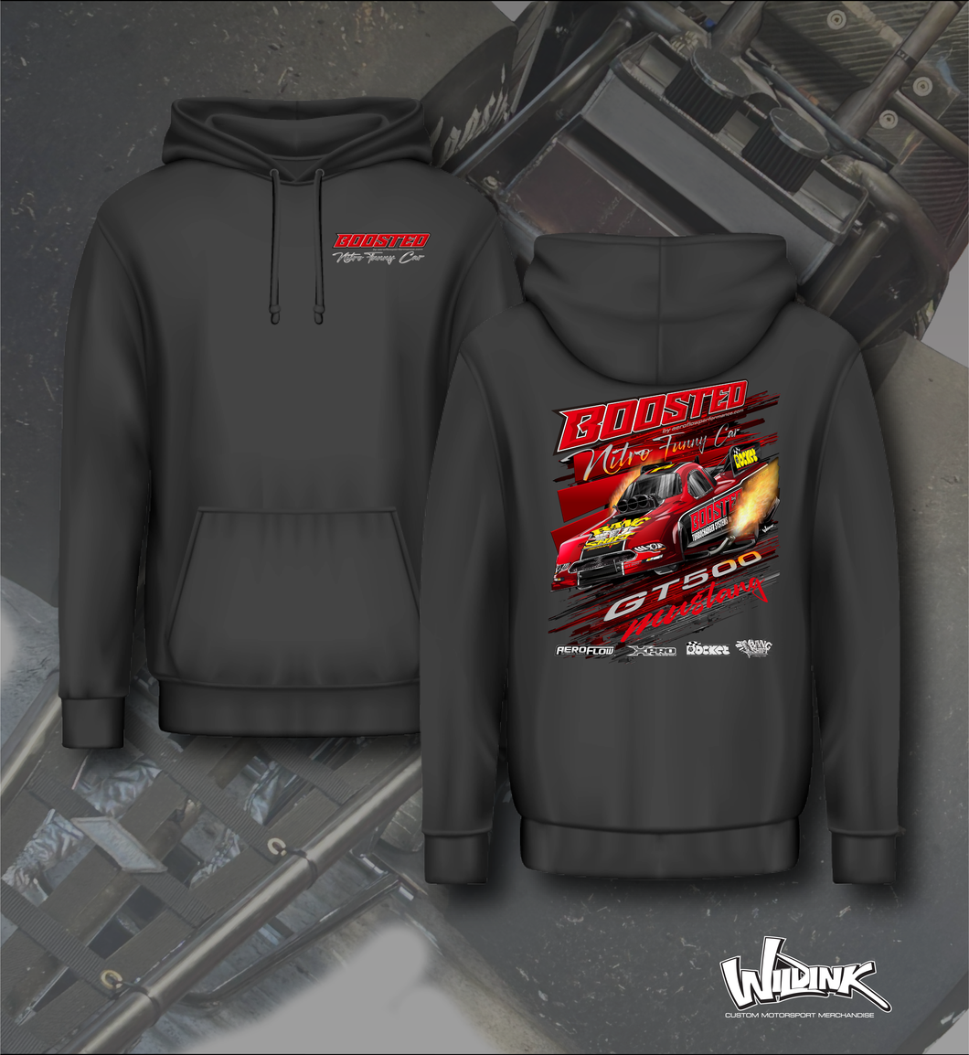 BOOSTED Mustang Nitro Funny Car - Aeroflow - Hoodie