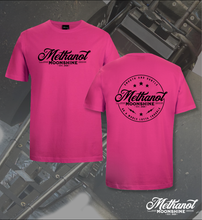 Load image into Gallery viewer, Methanol Moonshine - Round Logo - Tee Shirt
