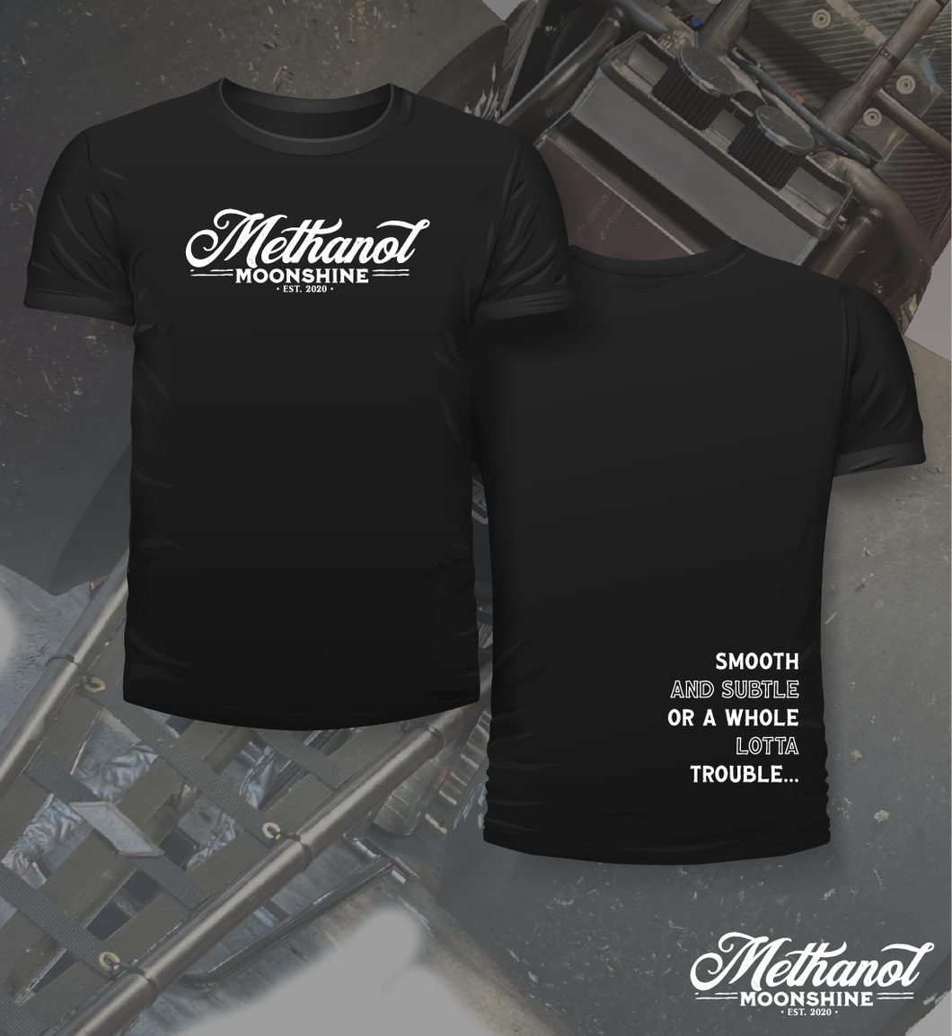 Methanol Moonshine - Logo and Text - Tee Shirt