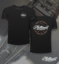 Load image into Gallery viewer, Methanol Moonshine - Round Logo - Tee Shirt
