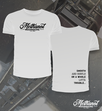 Load image into Gallery viewer, Methanol Moonshine - Logo and Text - Tee Shirt
