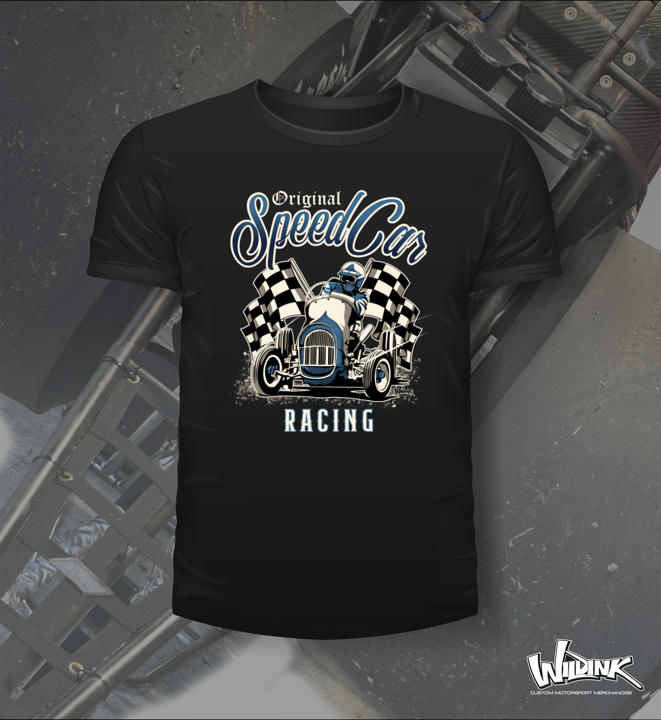 Original Speed Car Blue - Tee Shirt – Wild Ink Australia