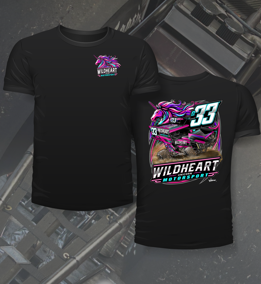 Wildheart Unicorn Motorsport - Sprintcar - Full Design - Tee Shirt