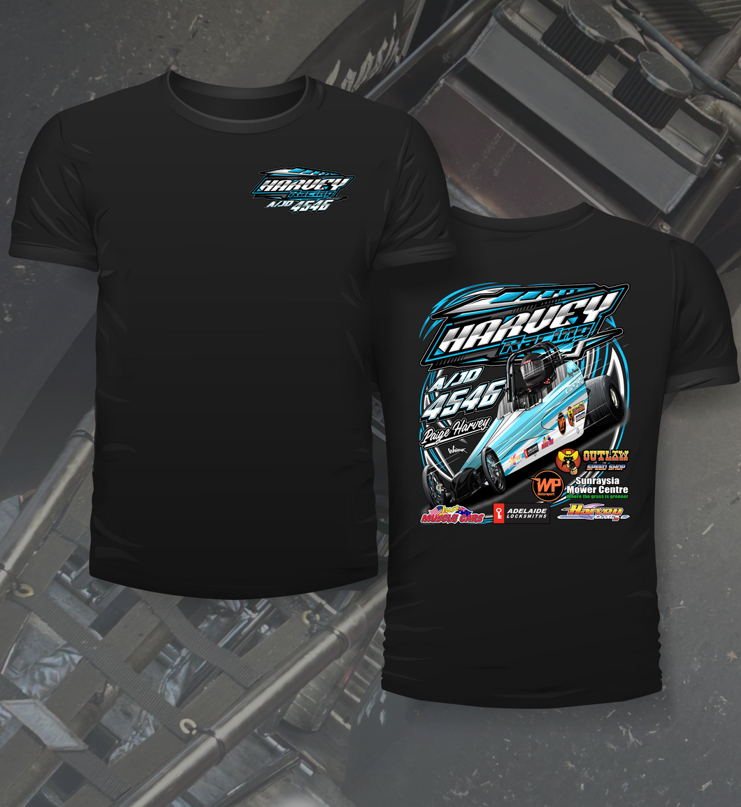 Paige Harvey - Harvey Racing - Jr Dragster - Tee Shirt
