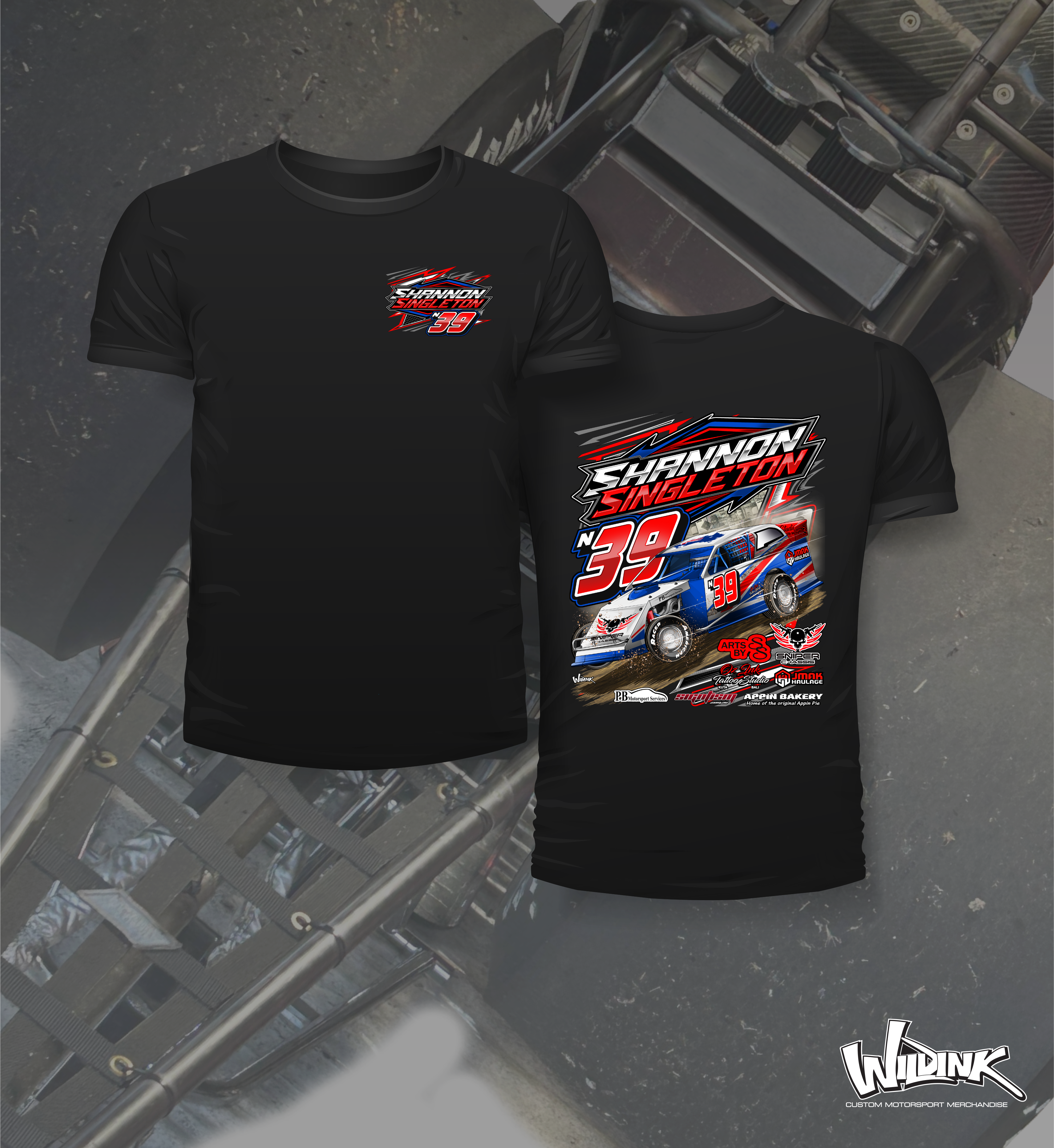 Shannon Singleton Racing Shannon Singleton - AMCA - Two Position Print Tee Shirt β Wild Ink ...