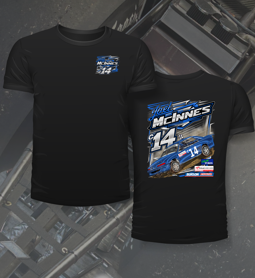 Joel McInnes Colac Wreckers - Two Position Print Tee Shirt